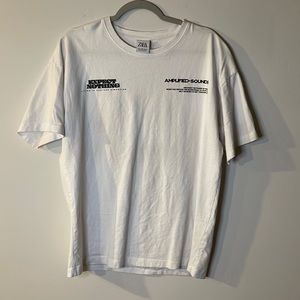 White Zara t shirt size large